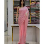 Glittering Glow Gemstone Saree. - Image 3