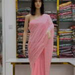 Glittering Glow Gemstone Saree. - Image 2