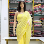 Glittering Glow Gemstone Saree. - Image 2