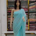 Glittering Glow Gemstone Saree. - Image 2