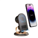 H58 Sensing Model Wireless Charger 360° Rotation Phone Stand BT Speaker - Image 2