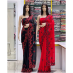 Sequence Blossom Embroidery Sharee - Image 4