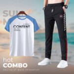 Stylish Sports T-Shirt & Trouser (2pc Set) - Image 2