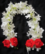 Artificial Hair Rose Flower For Woman ( Rose With Gajra flower) - Image 3