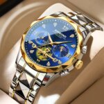 BINBOND B1236 Brand Fashion Tourbillon Dial Quartz Watches Men’s Luxury Stainless Steel - Image 2