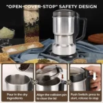 Cute 2024 New 2024 For Power Coffee Grinder Kitchen Cereal Nuts Beans Spices Grains Grinder Machine Multifunctional Coffee Grinder - Image 3