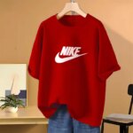 Drop shoulder T-shirt for Women (Red)