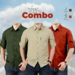 Exclusive Kaiser Cotton 3-Piece Stylish Shirt Combo Pack - Image 2