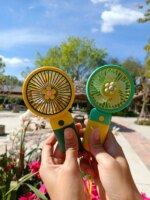 Handheld Portable Desktop Table USB Rechargeable Sports Pocket Mini Fan with Lanyard - Image 3