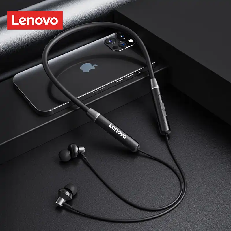 Lenovo-HE05x-Bluetooth-5.0-Magnetic-Neckband-sports-Earphones Lenovo HE05x Bluetooth 5.0 Magnetic Neckband sports Earphones - Image 1