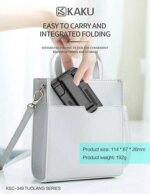 Lifting Folding Desktop Bracket Desktop Mobile Stand for Phone/Tablet (Multi-angle Adjustable) – Suitable for Apple iPad Tablet Mobile Phone Handphone Smartphone, Foldable and Portable - Image 7