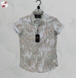 Luxury Popcorn Half Sleeve Print Shirt- Shy Looks