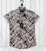 Luxury Popcorn Half Sleeve Print Shirt- Shy Looks - Image 2