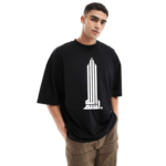 Men's Stylish Drop Shoulder (Black)