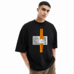 Men's Stylish Drop Shoulder (Black) - Image 2