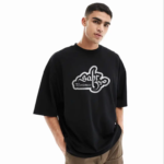 Men's Stylish Drop Shoulder (Black) - Image 2