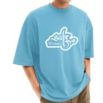 Men's Stylish Drop Shoulder (Sky) - Image 2