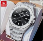 OLEVS 3613 Luxury Business Watch for Man Sport Stainless Steel Men Watch Luminous Date Watches Quartz Clock Reloj - Image 2