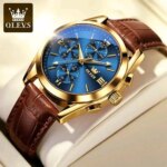 OLEVS 5610 New Luxury Fashion Glass Quartz Analog Men Watch-Water Resistant - Image 3