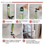 PU FOAM/ Poiyurithine spray 750ml - Image 5