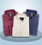 Premium 3 Piece Shirt Combo Pack (Formal / Casual) (Ash, Coffee, Sky)