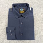 Premium 3 Piece Shirt Combo Pack (Formal / Casual) (Navy Blue, White & Blue) - Image 4