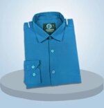 Premium China Micro Stig Shirt (Formal / Casual) (Ocean Blue) - Image 2