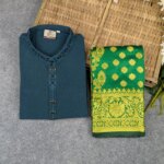 Premium Couple Set (Panjabi, Katan Saree) - Image 2