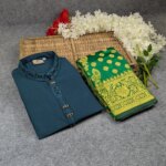 Premium Couple Set (Panjabi, Katan Saree) - Image 3