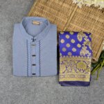 Premium Couple Set (Panjabi, Katan Saree) - Image 2