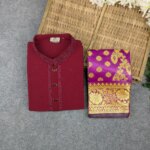 Premium Couple Set (Panjabi, Katan Saree) - Image 2