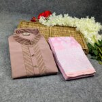 Premium Couple Set (Panjabi, Katan Saree) - Image 3