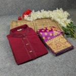 Premium Couple Set (Panjabi, Katan Saree) - Image 4
