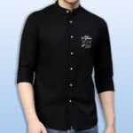 Premium Printed Ban Collar Shirt for Men