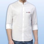 Premium Printed Ban Collar Shirt for Men - Image 2