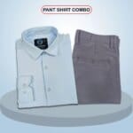 Premium Shirt & Pant Combo (Formal / Casual) (Sky & Ash)