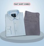 Premium Shirt & Pant Combo (Formal / Casual) (Sky & Ash) - Image 2