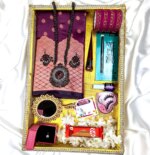 Premium Silk Katan Saree Combo Pack – Onion - Image 3