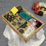 Premium Silk Katan Saree Combo Set - Black