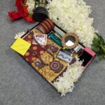 Premium Silk Katan Saree Combo Set - Maroon - Image 6