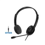 Rapoo H101 Wired Stereo Headphone – Black - Image 2