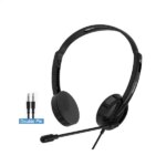 Rapoo H102 Wired Stereo Headphone – Black - Image 2