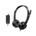 Rapoo H120 USB Stereo Headphone – Black - Image 2