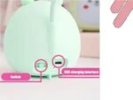 Rehenbsem Cute Bunny Desk Lamp, Portable LED Desk Lamps with Night Light,Rabbit Foldable USB Rechargeable Reading Light for Children Boys Girls Study - Image 4