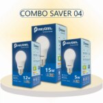 Rezzel LED Bulb 3-Piece Combo Pack (15w, 12w, 5w) - Image 2
