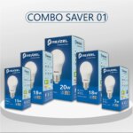 Rezzel LED Bulb 5-Piece Combo Pack (20w, 18w, 18w, 15w, 7w) - Image 2