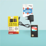 Tinstar T666 Dual sim supported Card phone Golden color - Image 7