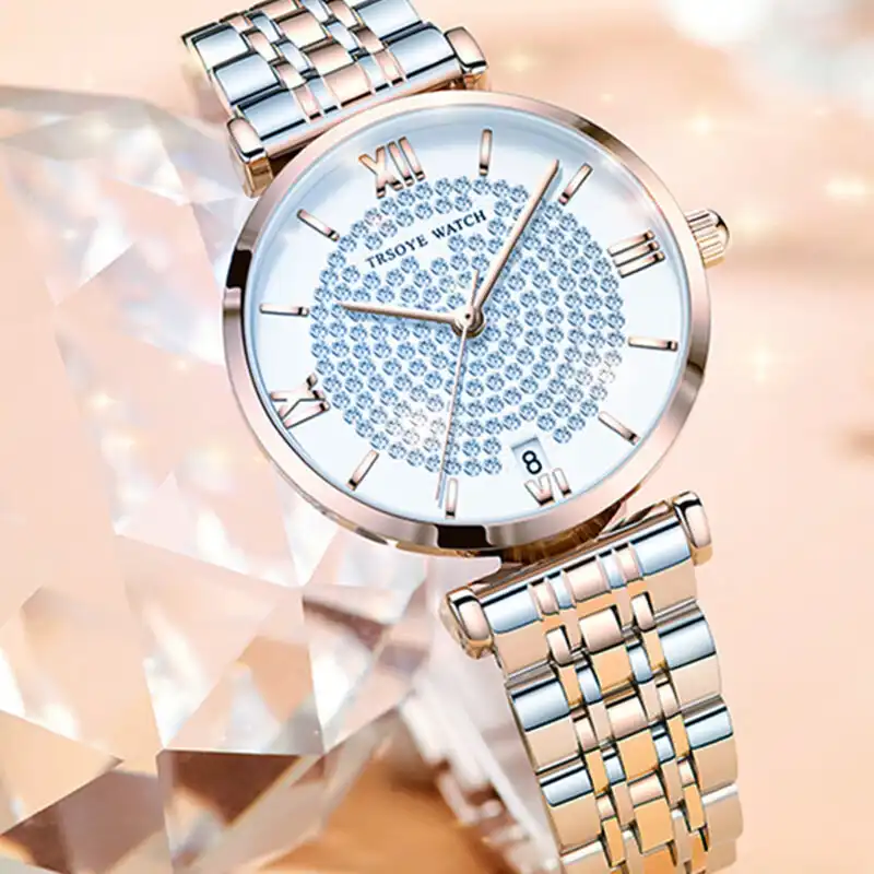 Trsoye-Women-Ladice-CHAIN-WATCH-silver Trsoye Women Ladice CHAIN WATCH (silver) - Image 1