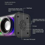 V8 Transparent Mechanical TWS Subwoofer Wireless Bluetooth Speaker - Image 5