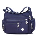 Women’s Nylon Waterproof Large Capacity Crossbody Bag (Blue) - Image 2